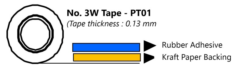 Kraft film packaging tape 