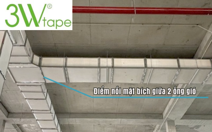 Gioăng gốm nối mặt bích cho 2 đầu ống gió