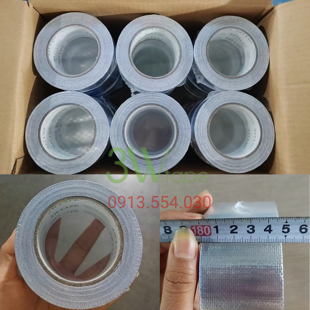 Băng dính bạc 3Wtape cung cấp số lượng lớn cho nhà thầu cơ điện, HVAC và công trình xây dựng